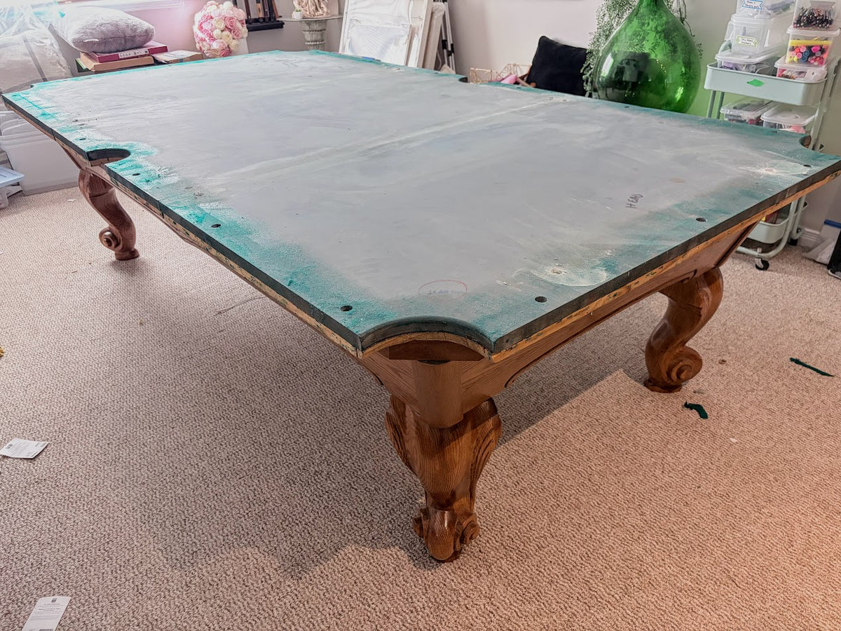 9 FT PRE-OWNED BRUNSWICK MANSFIELD POOL TABLE
