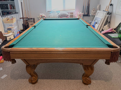 9 FT PRE-OWNED BRUNSWICK MANSFIELD POOL TABLE