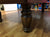 9 FOOT PREOWNED DUFFERIN REGENT POOL TABLE INSTALLED WITH ACCESSORIES SMOKY OAK FINISH
