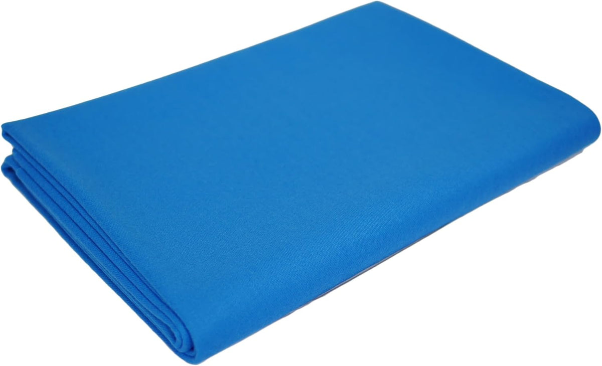 CPBA Competition worsted billiard cloth - Tournament Blue on pool table