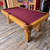 8' PREOWNED SLATE POOL TABLE INSTALLED WITH ACCESSORIES LIGHT OAK FINISH