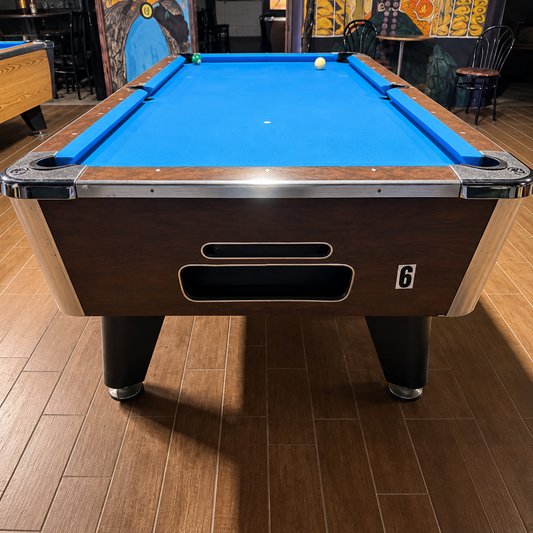 Pre-owned 8 foot Valley coin-operated slate pool table
