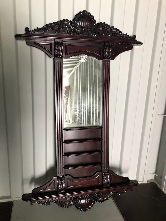 Pre-owned DLT solid wood wall cue rack