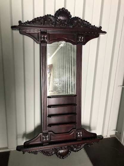Pre-owned DLT solid wood wall cue rack