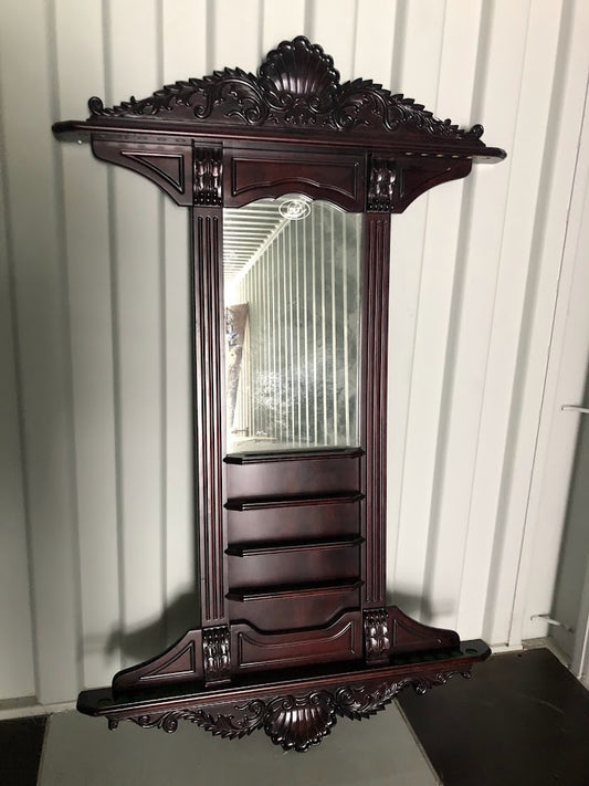 Pre-owned DLT solid wood wall cue rack