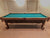 9' PREOWNED PARAGON ABERDEN POOL TABLE INSTALLED WITH ACCESSORIES