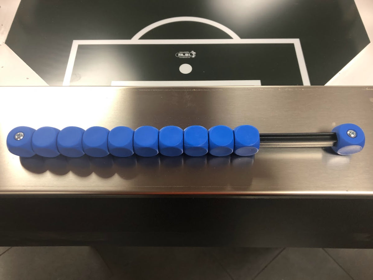 FABI COIN-OPERATED FOOSBALL TABLE WITH GLASS COVER