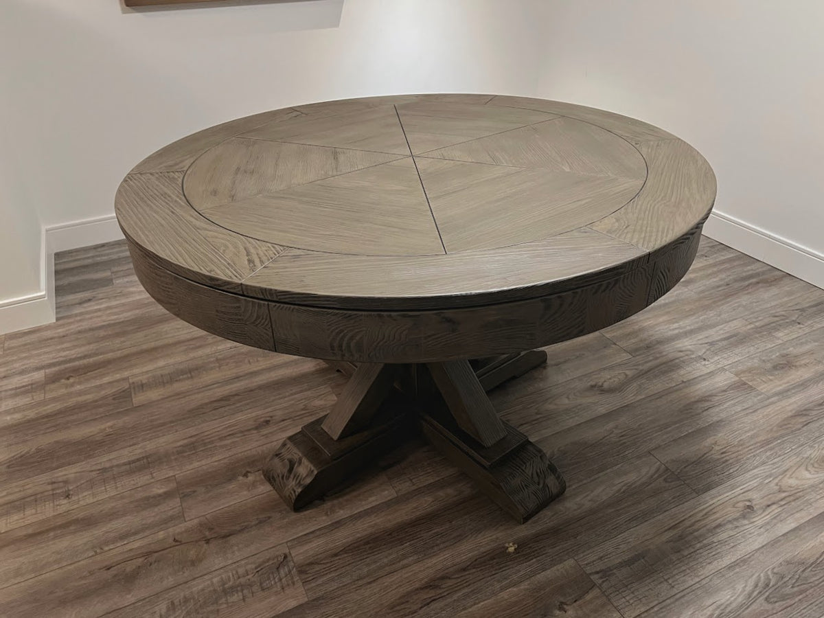 Majestic Arthur Poker Card Game Table – Barnwood Grey Finish