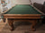 8' PREOWNED DUFFERIN SLATE POOL TABLE INSTALLED WITH ACCESSORIES LIGHT OAK FINISH