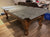 8' PREOWNED DUFFERIN SLATE POOL TABLE INSTALLED WITH ACCESSORIES LIGHT OAK FINISH