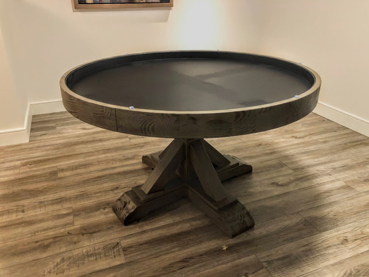 Majestic Arthur Poker Card Game Table – Barnwood Grey Finish