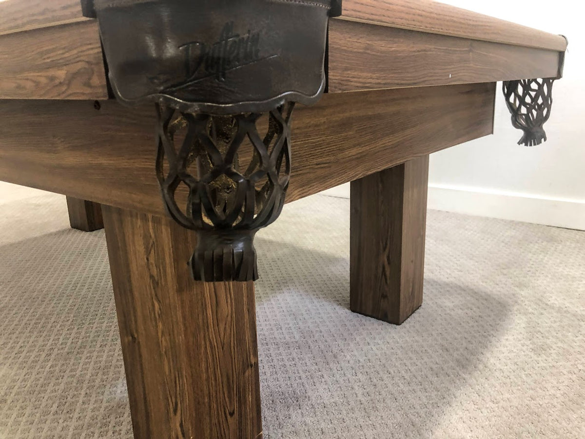 8 FT PREOWNED DUFFERIN ROYAL POOL TABLE – WALNUT FINISH