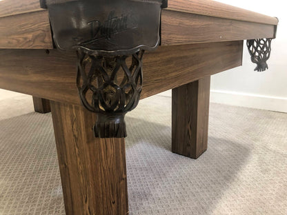 8 FT PREOWNED DUFFERIN ROYAL POOL TABLE – WALNUT FINISH