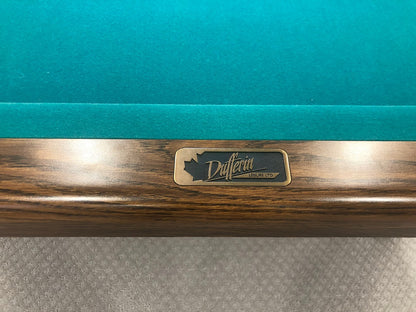 8 FT PREOWNED DUFFERIN ROYAL POOL TABLE – WALNUT FINISH