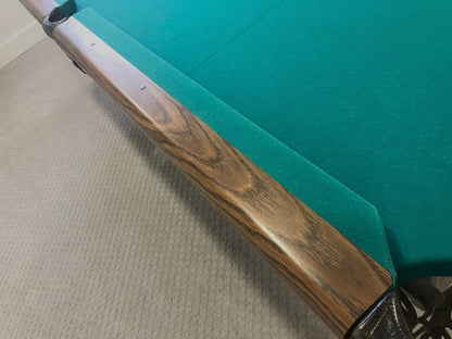 8 FT PREOWNED DUFFERIN ROYAL POOL TABLE – WALNUT FINISH