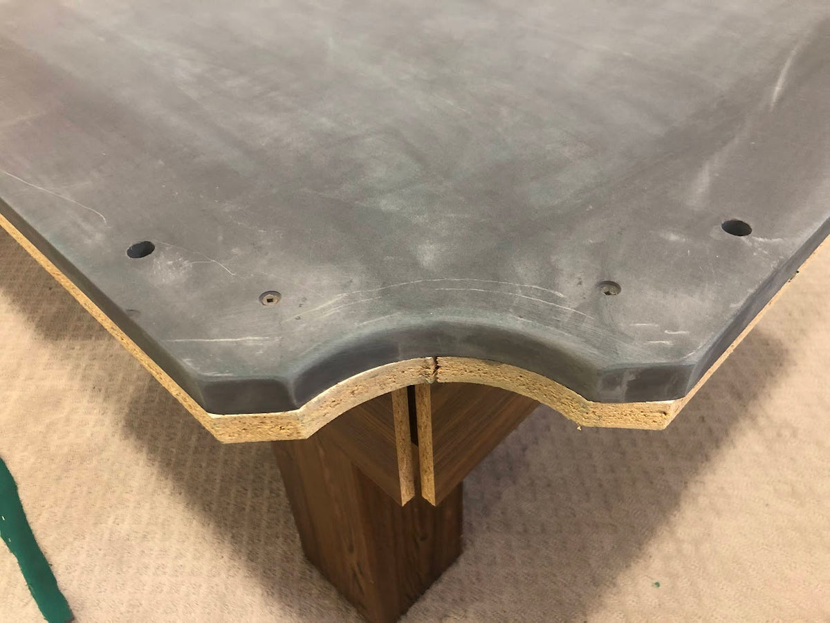 8 FT PREOWNED DUFFERIN ROYAL POOL TABLE – WALNUT FINISH