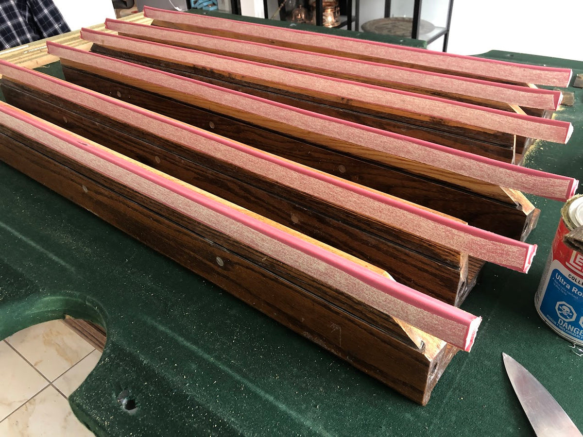 Pool table bumper replacement service