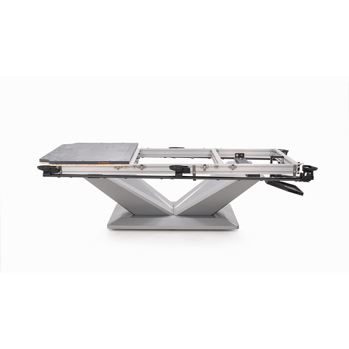 Tile cutting machine on a white background