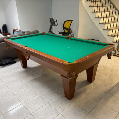 Pre-owned 8 foot solid wood Cannon pool table