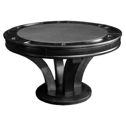 Majestic Lyon black hardwood poker table