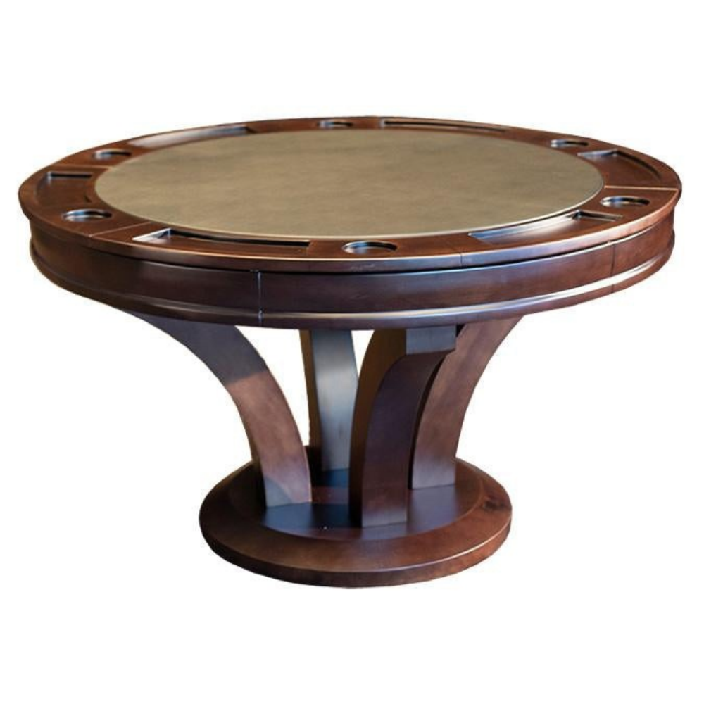 Majestic Lyon walnut hardwood poker table