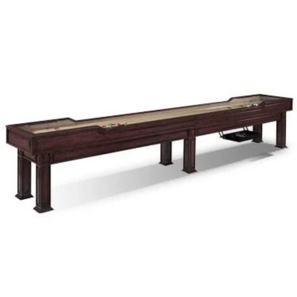 Legacy Landon 14 foot shuffleboard table in Old English finish