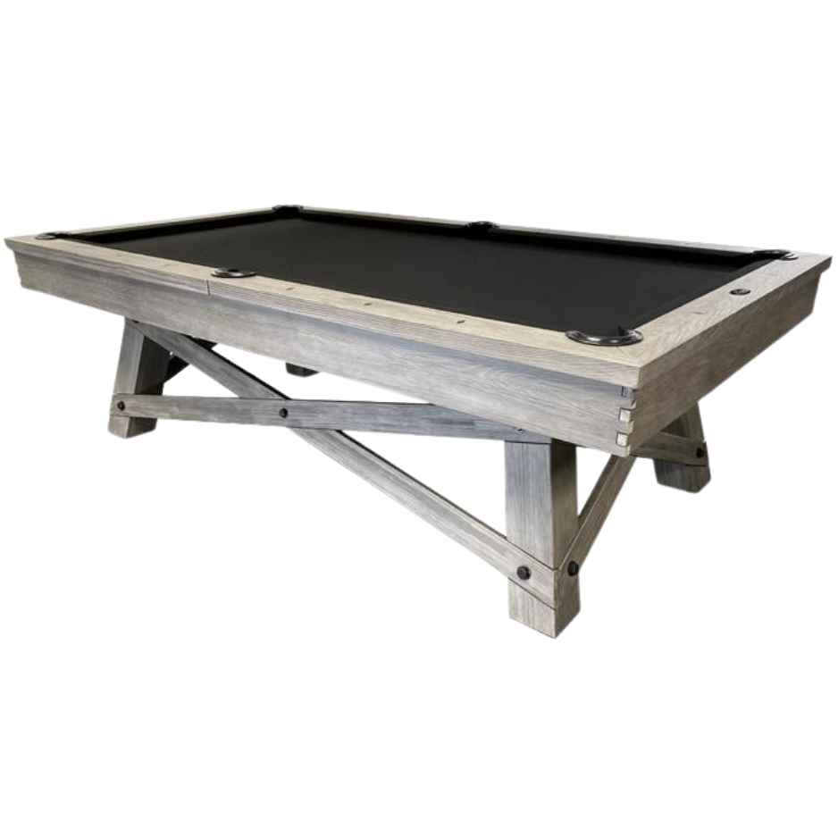 Majestic Acadien 8 foot barnwood grey pool table