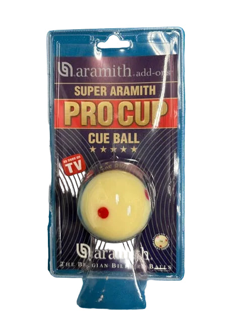 Super Aramith Pro Cup Cue Ball – 2¼" Red Dot Training Cue Ball