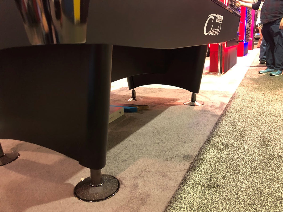 Clash Steele billiard table bottom view