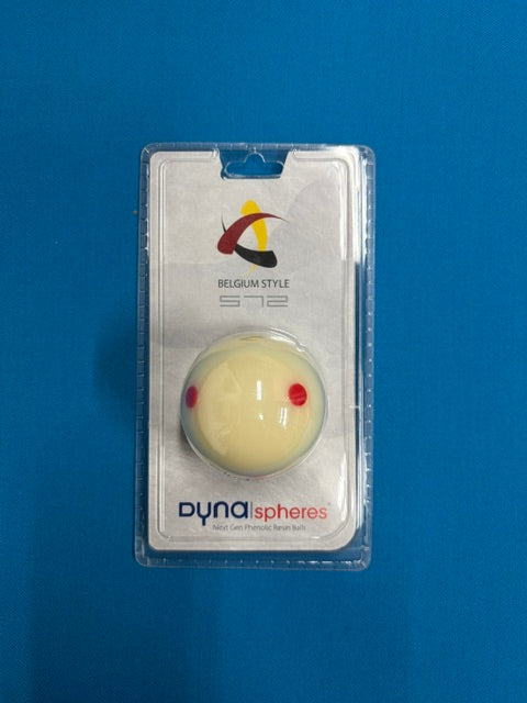 Dynaspheres Belgium 572 Cue Ball – 2¼" 6 Red Dot Training Cue Ball