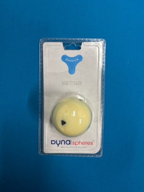 Dynaspheres Pool Rhodium 572 Cue Ball – 2¼" Triangle Training Cue Ball