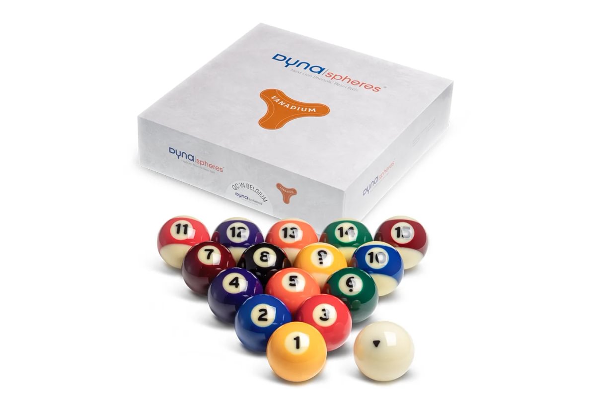 Dynaspheres Vanadium 572 pool ball set