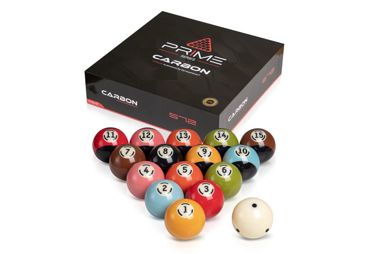 Dynaspheres Prime Carbon 572 pool ball set