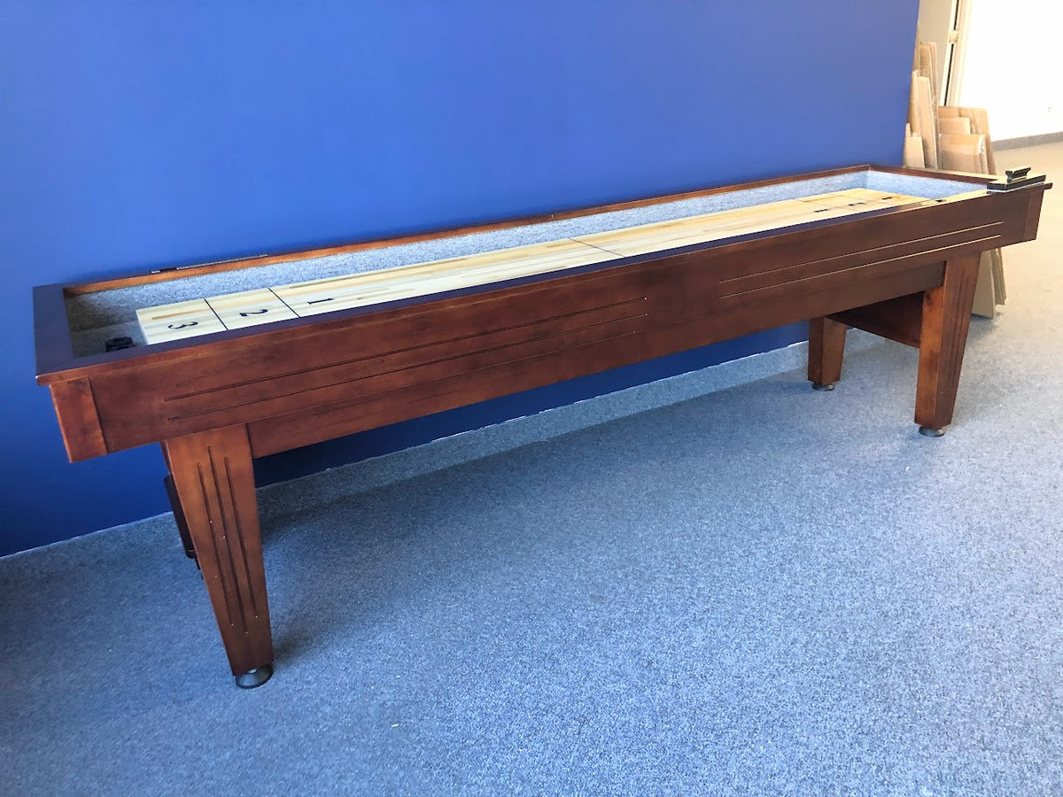 9 FT MAJESTIC SHUFFLEBOARD TABLE – WALNUT FINISH