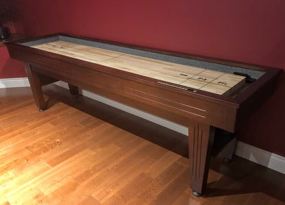 9 FT MAJESTIC SHUFFLEBOARD TABLE – WALNUT FINISH