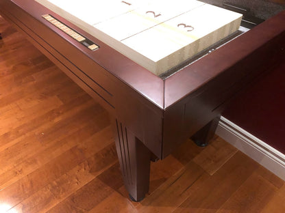 9 FT MAJESTIC SHUFFLEBOARD TABLE – WALNUT FINISH