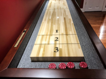 9 FT MAJESTIC SHUFFLEBOARD TABLE – WALNUT FINISH
