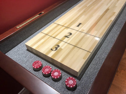 9 FT MAJESTIC SHUFFLEBOARD TABLE – WALNUT FINISH