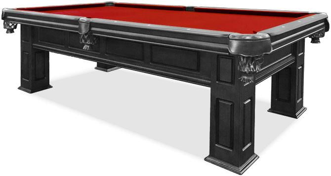 8 FT MAJESTIC FRONTENAC BLACK FINISH POOL TABLE