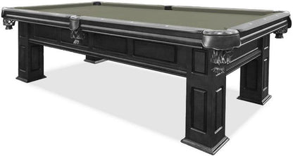 8 FT MAJESTIC FRONTENAC BLACK FINISH POOL TABLE