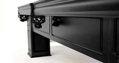 8 FT MAJESTIC FRONTENAC BLACK FINISH POOL TABLE