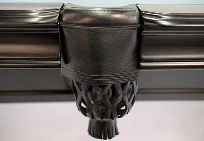 8 FT MAJESTIC FRONTENAC BLACK FINISH POOL TABLE