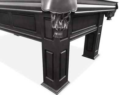 8 FT MAJESTIC FRONTENAC BLACK FINISH POOL TABLE
