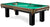 Majestic Orleans 7-foot pool table with leather drop pocket, green felt and billiard accessories