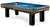 Majestic Orleans 7-foot pool table with leather drop pocket, blue felt and billiard accessories