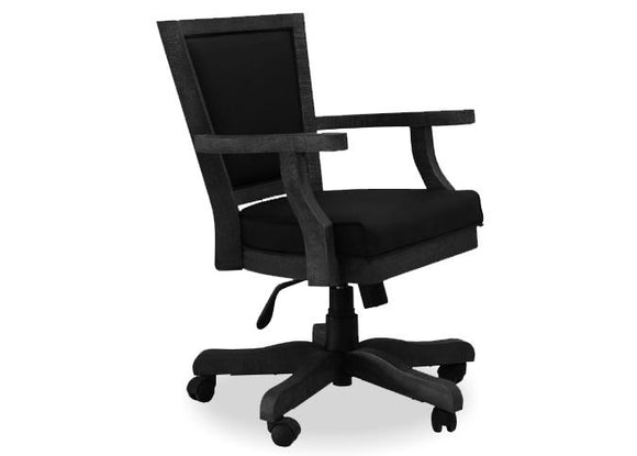 MAJESTIC POKER AND GAME TABLE CHAIR IN BLACK FINISH