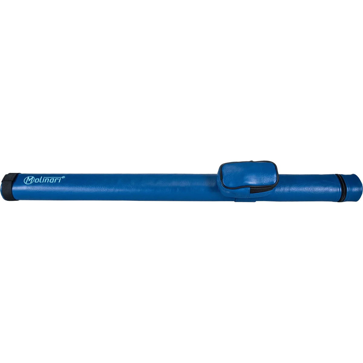 Molinari Retro 1x1 pool cue tube case in blue and light blue