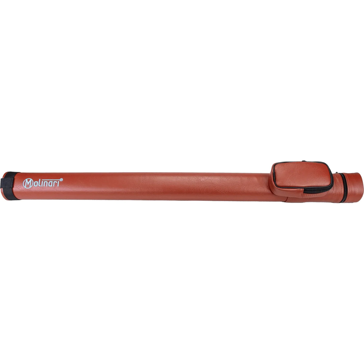 Molinari Retro 1x1 pool cue tube case in brown and light blue