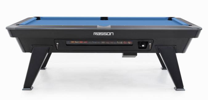 RASSON APOLLO II COMMERCIAL COIN-OPERATED POOL TABLE – 7 FT SLATE WITH BALL RETURN