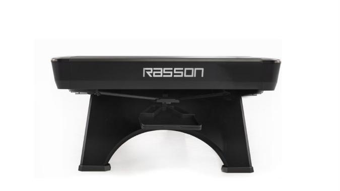 Black Rasson car part on a white background